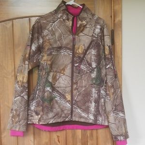 Camo rain coat
